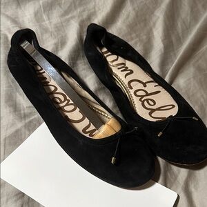 Sam Edelman Classic Black Suede Flats Size 11